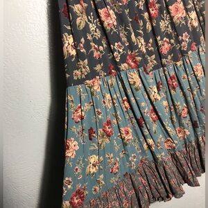 Karen Kane Floral Elastic Maxi Skirt M